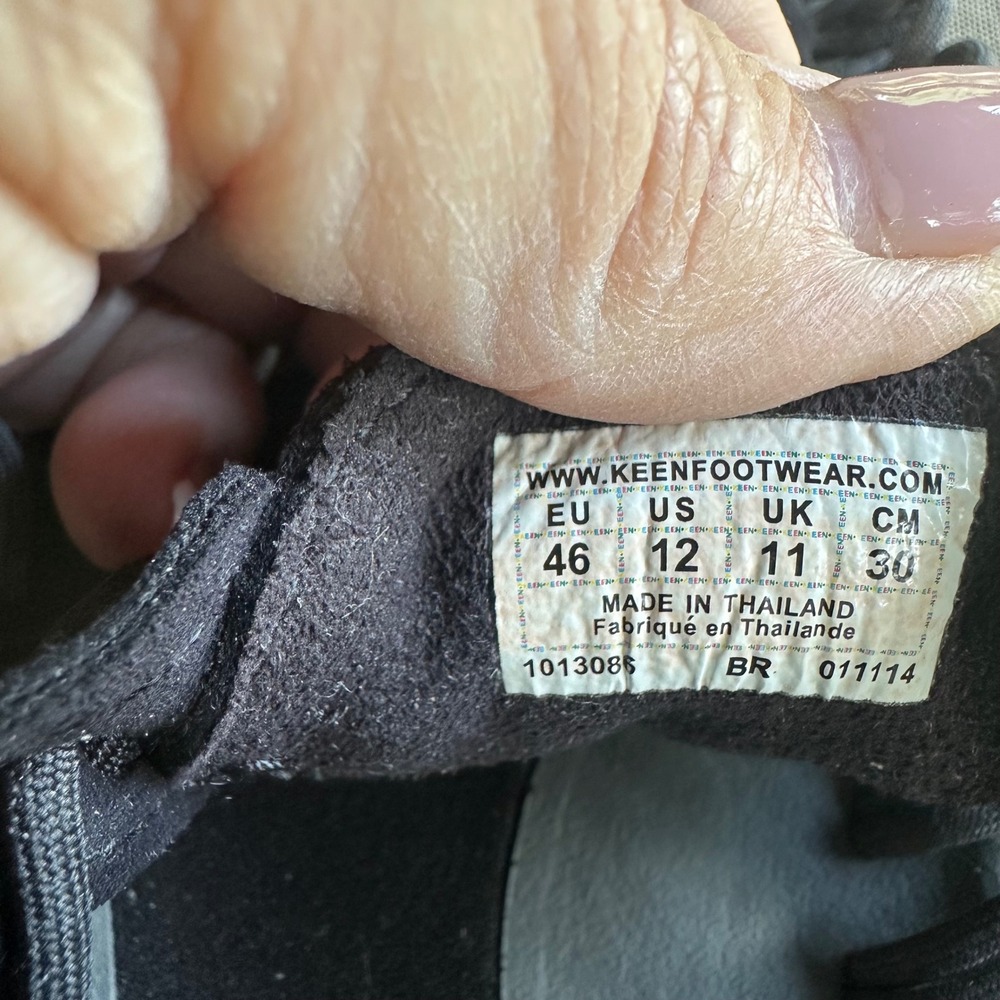 Keen Uneek Sandals Mens 12 Black Grey Cord Outdoor Water Shoes 1013086 - Picture 5 of 16